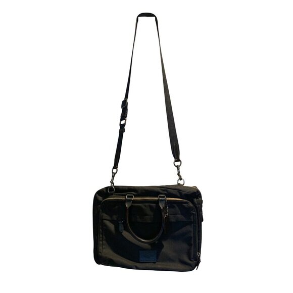 Coach Women’s Black Nylon Crossbody Bag With Leather Trim & Adjustable Strap - Picture 1 of 11